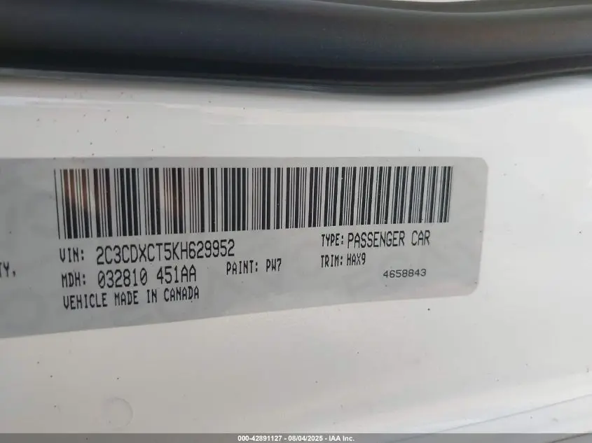 2019 DODGE CHARGER R/T RWD