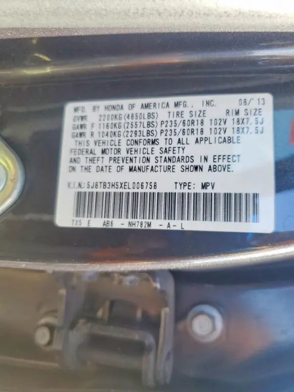 2014 ACURA RDX TECHNOLOGY  