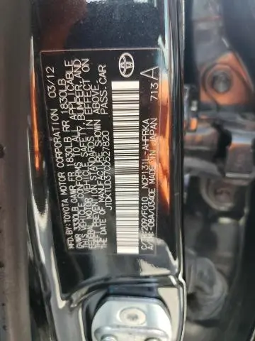 2012 TOYOTA YARIS   