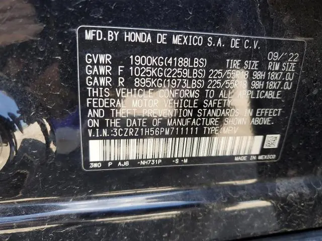 2023 HONDA HR-V SPORT