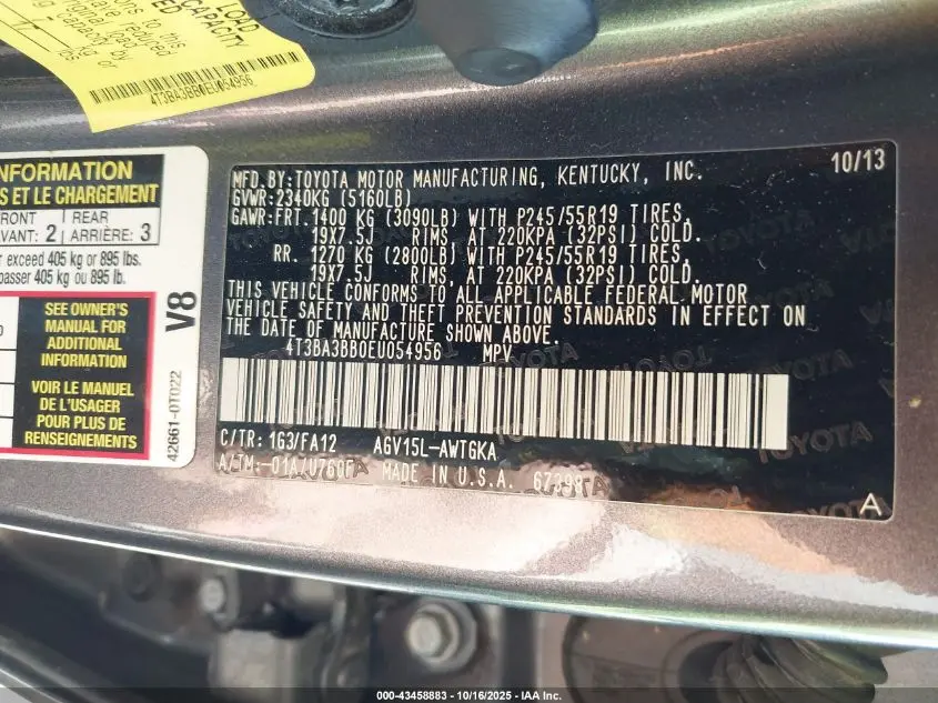 2014 TOYOTA VENZA LE