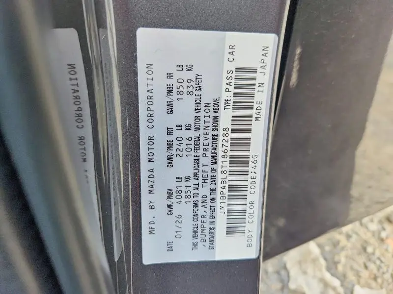 2026 MAZDA 3 SELECT SPORT  