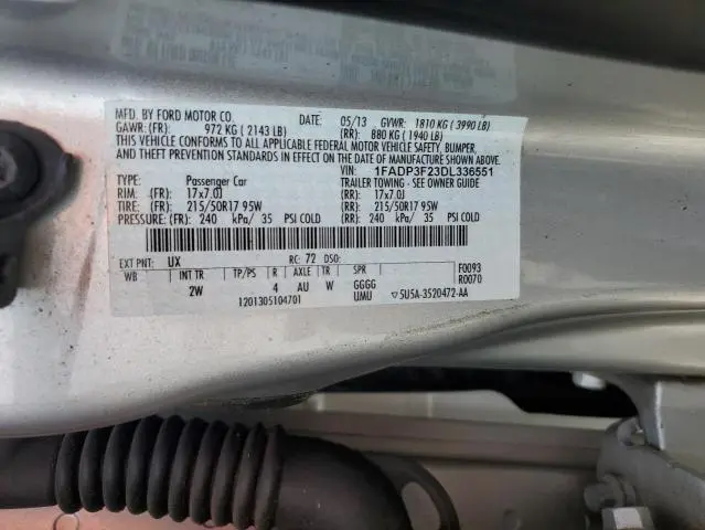 2013 FORD FOCUS SE  