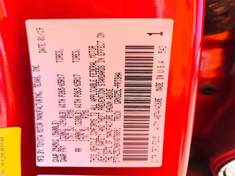 2019 TOYOTA TACOMA TRD SPORT  