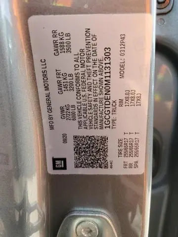 2021 CHEVROLET COLORADO Z71  