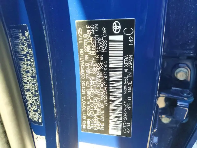 2026 TOYOTA PRIUS LE  