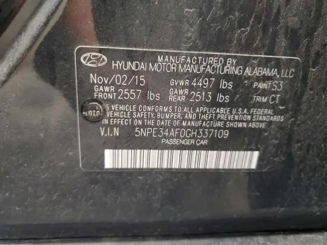 2016 HYUNDAI SONATA SPORT  