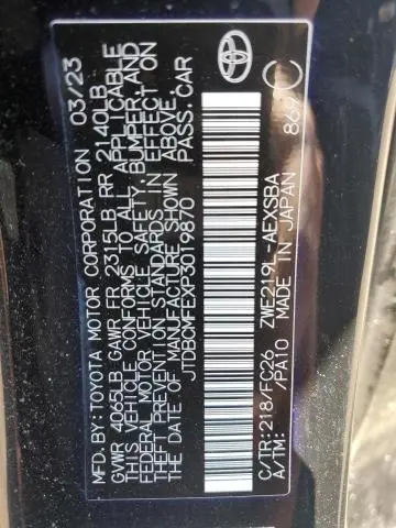 2023 TOYOTA COROLLA LE  