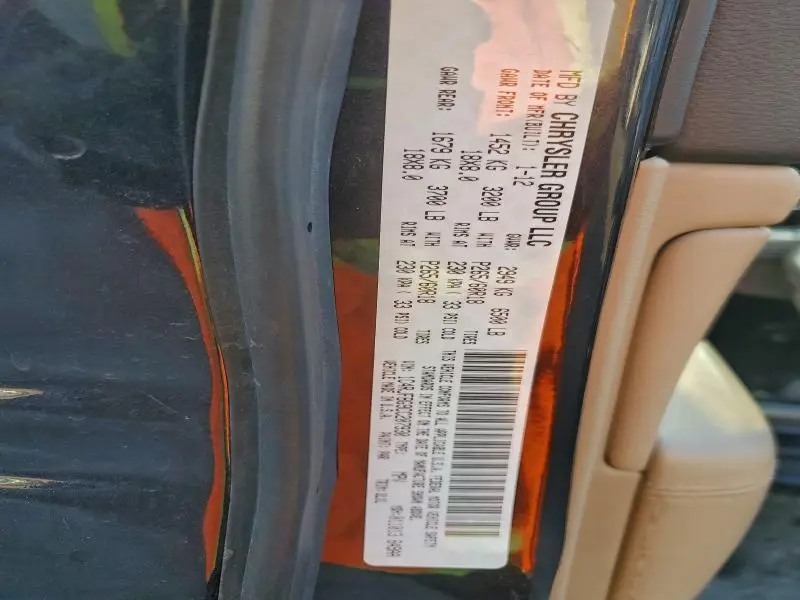 2012 JEEP GRAND CHEROKEE LIMITED  