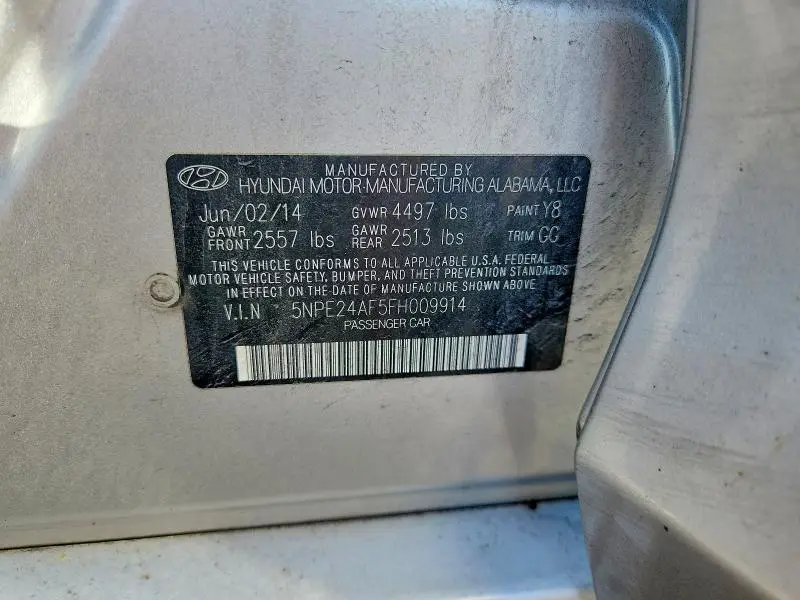 2015 HYUNDAI SONATA SE  