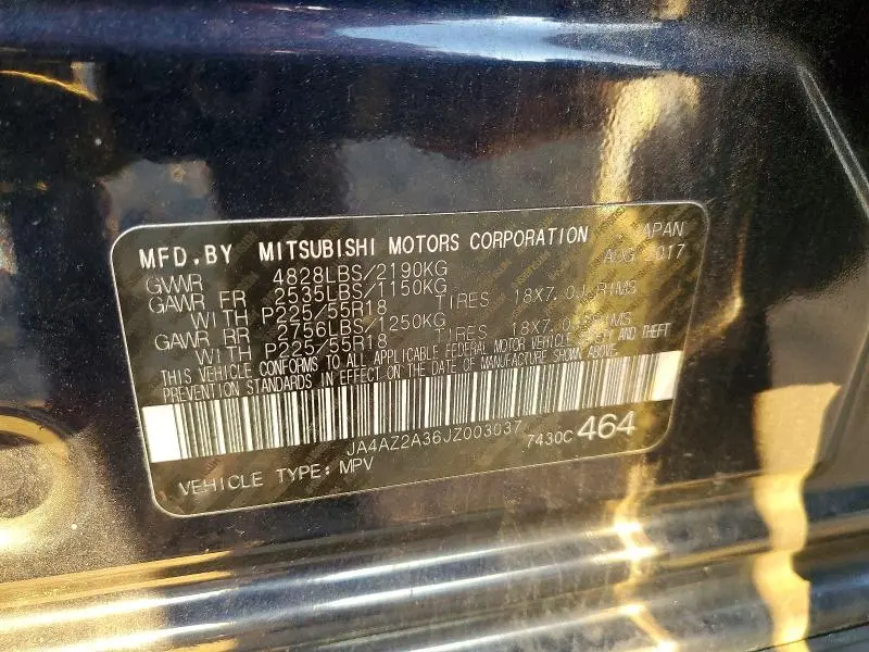 2018 MITSUBISHI OUTLANDER ES  