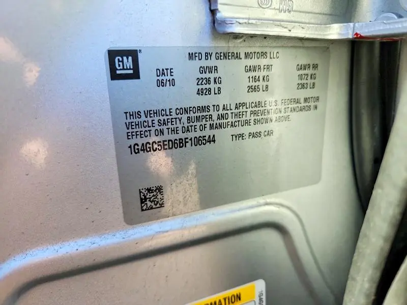 2011 BUICK LACROSSE CXL  