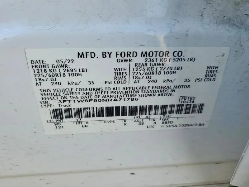 2022 FORD MAVERICK XL  