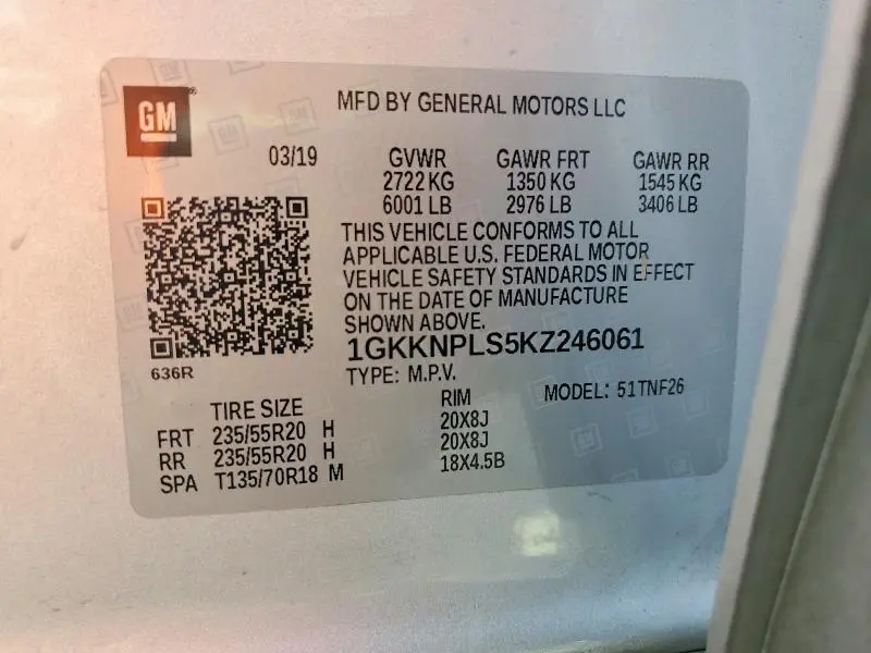 2019 GMC ACADIA DENALI  