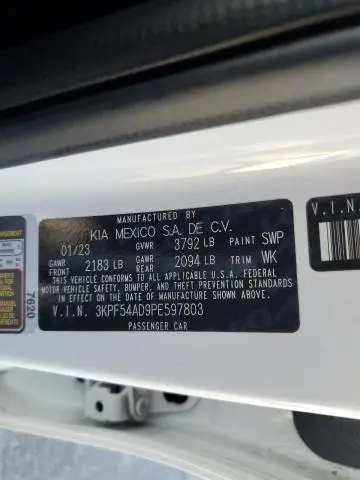 2023 KIA FORTE GT LINE  