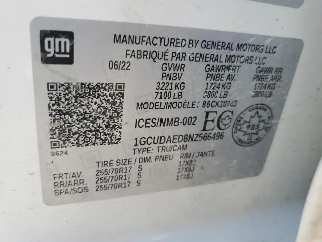 2022 CHEVROLET SILVERADO K1500  