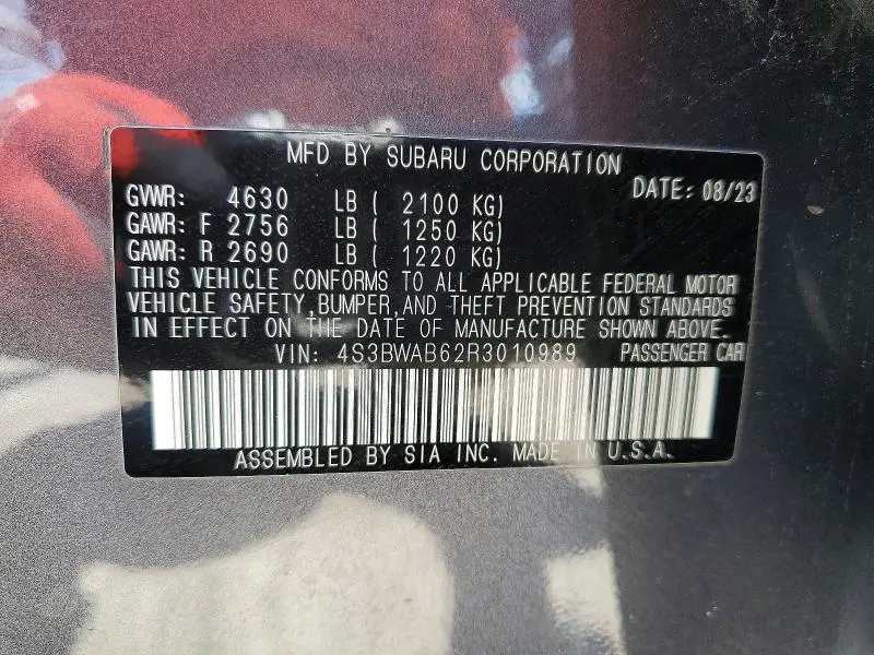2024 SUBARU LEGACY   