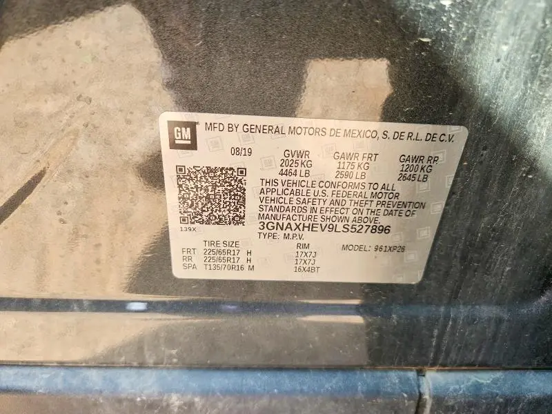 2020 CHEVROLET EQUINOX LS  