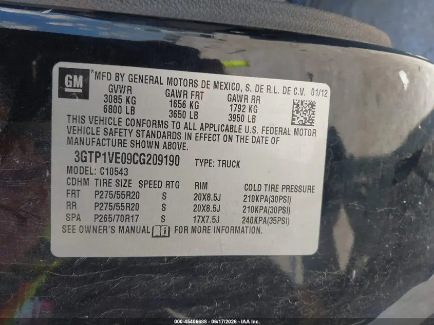 2012 GMC SIERRA 1500 SLE