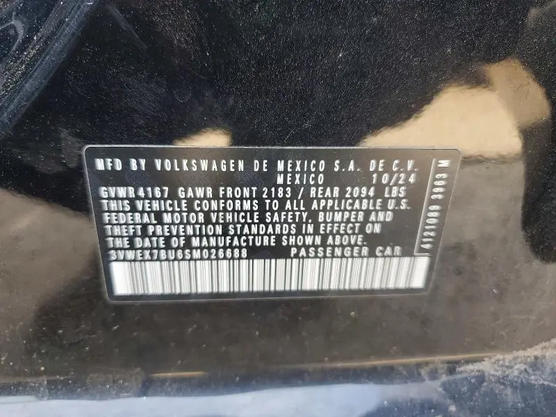 2025 VOLKSWAGEN JETTA SE  