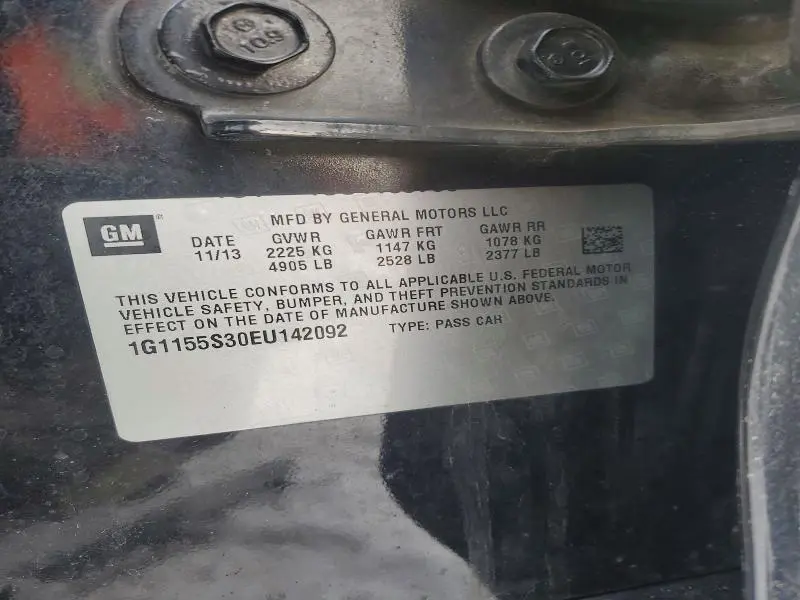 2014 CHEVROLET IMPALA LTZ  