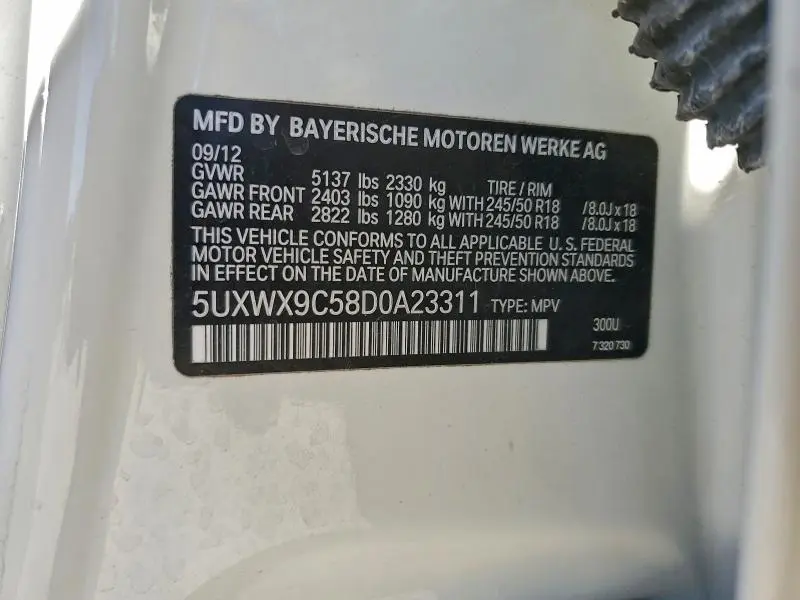 2013 BMW X3 XDRIVE28I  