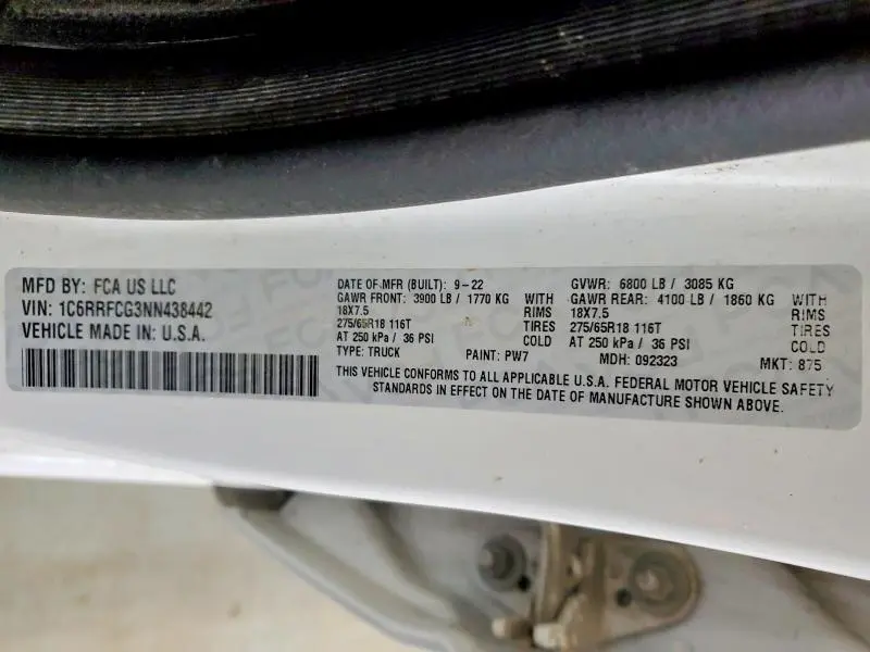 2022 RAM 1500 TRADESMAN  