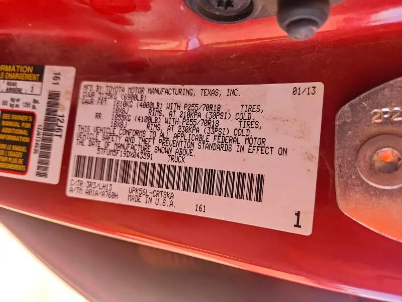 2013 TOYOTA TUNDRA DOUBLE CAB SR5  