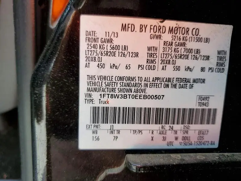 2014 FORD F350 SUPER DUTY  