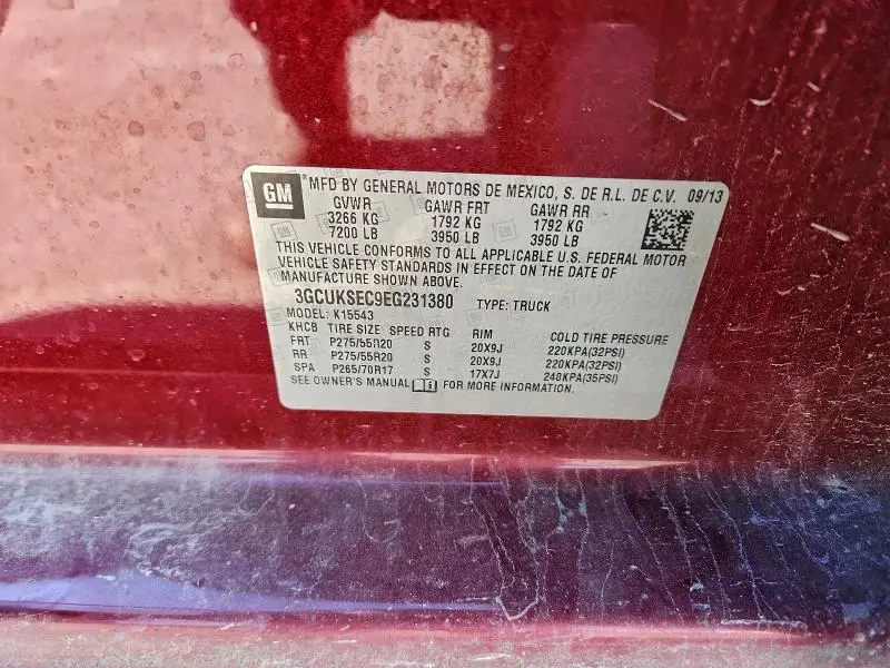 2014 CHEVROLET SILVERADO K1500 LTZ  