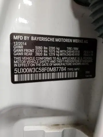 2015 BMW X4 XDRIVE28I  