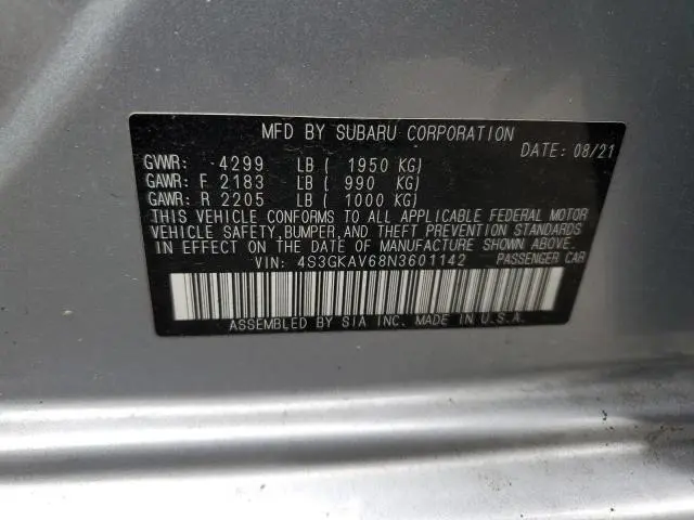 2022 SUBARU IMPREZA PREMIUM  