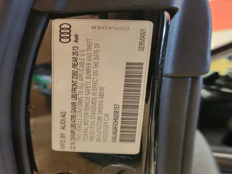 2017 AUDI A4 PREMIUM  