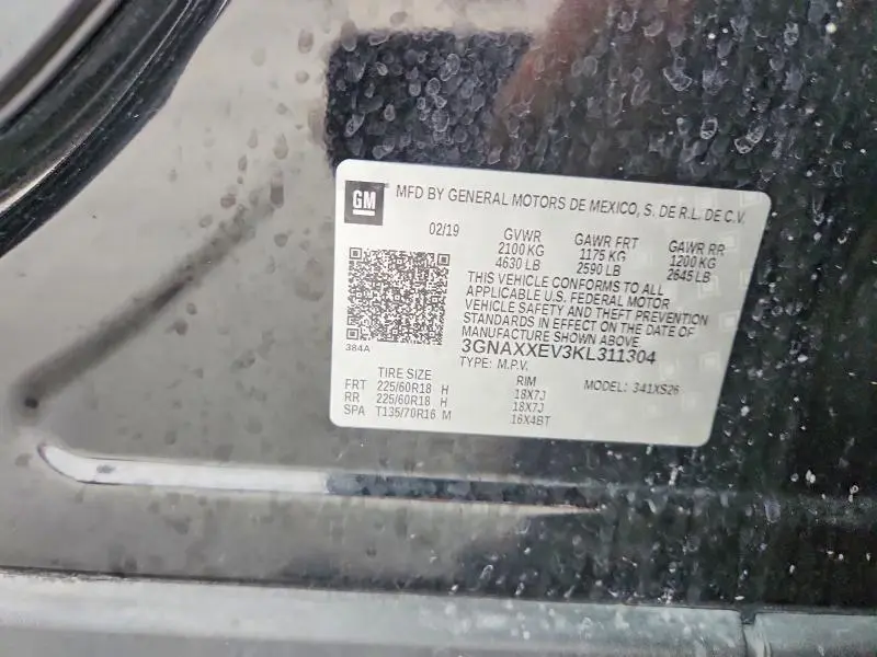 2019 CHEVROLET EQUINOX PREMIER  