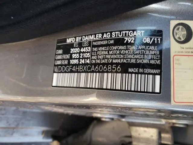 2012 MERCEDES-BENZ C 250  