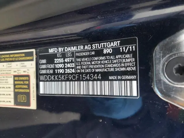 2012 MERCEDES-BENZ E 350  