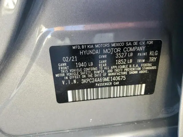 2021 HYUNDAI ACCENT SE  