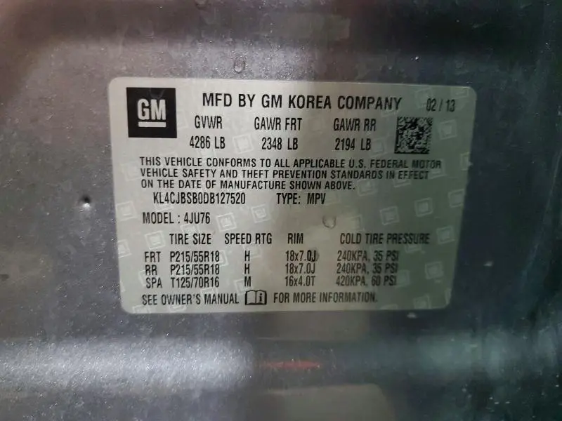 2013 BUICK ENCORE CONVENIENCE  