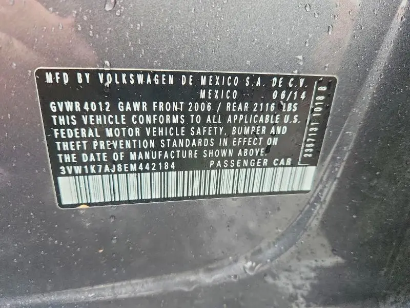 2014 VOLKSWAGEN JETTA BASE  