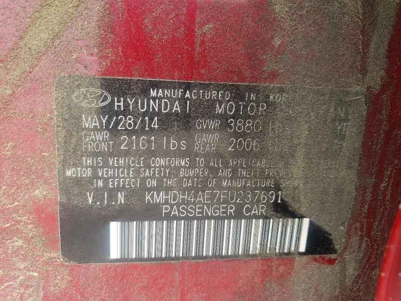 2015 HYUNDAI ELANTRA LIMITED  