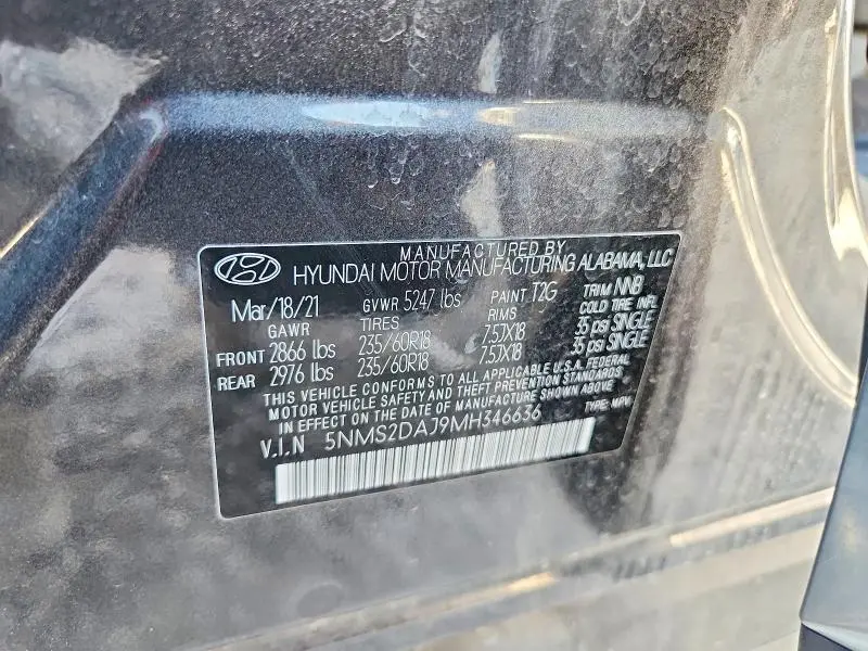 2021 HYUNDAI SANTA FE SEL  