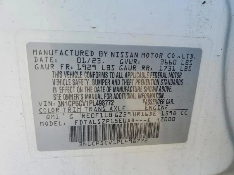 2023 NISSAN KICKS SV  