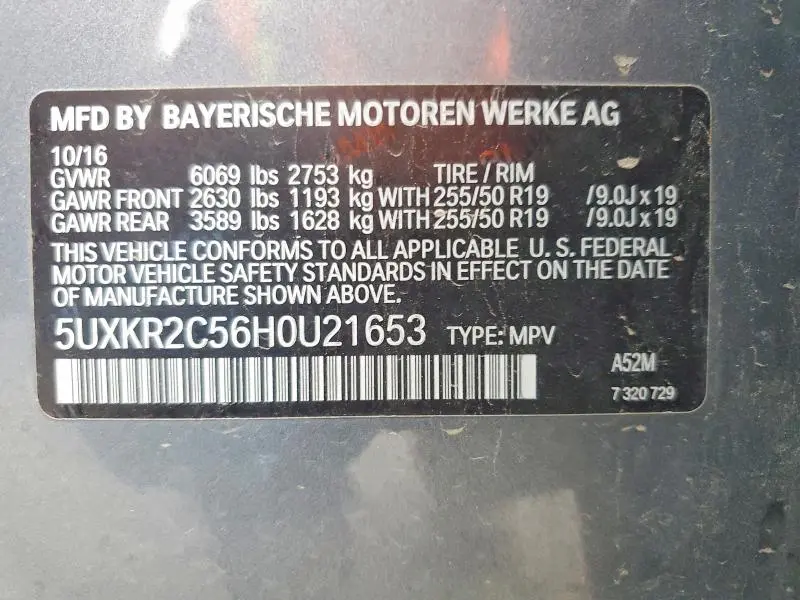 2017 BMW X5 SDRIVE35I  