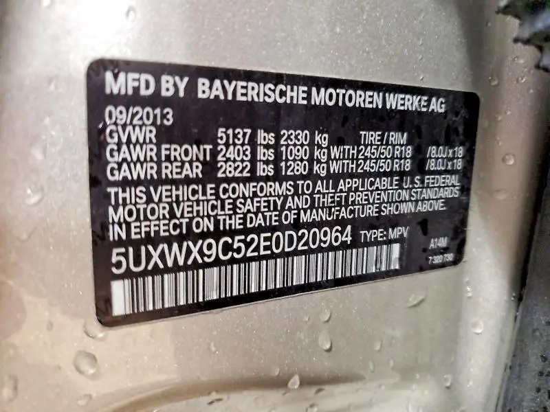 2014 BMW X3 XDRIVE28I  