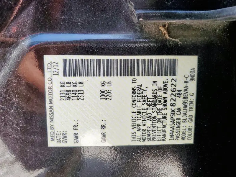 2013 NISSAN MAXIMA S