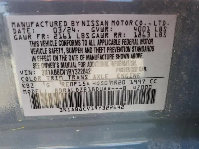 2024 NISSAN SENTRA SV  