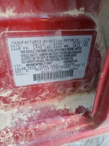 2013 NISSAN SENTRA S  