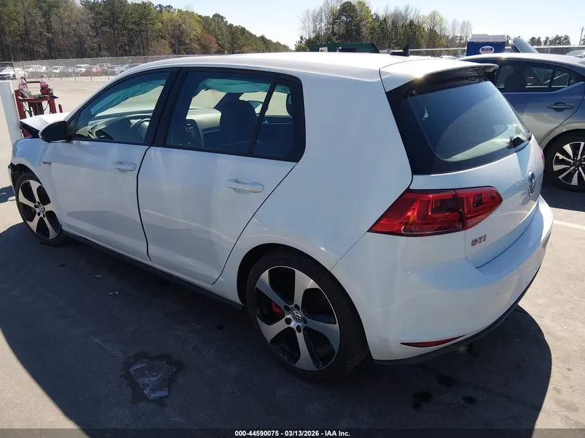 2016 VOLKSWAGEN GOLF GTI AUTOBAHN W/PERFORMANCE PACKAGE 4-DOOR