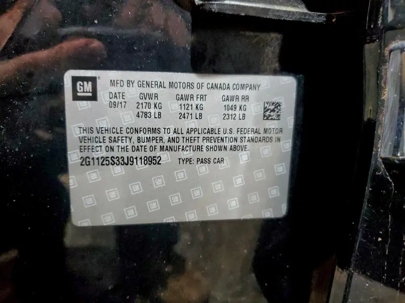 2018 CHEVROLET IMPALA PREMIER  