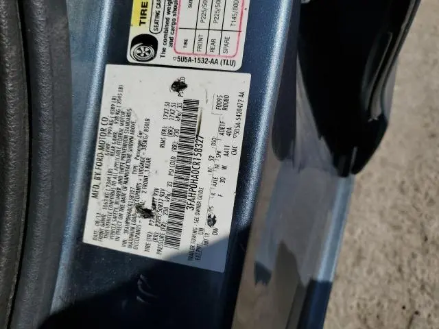 2012 FORD FUSION SE  